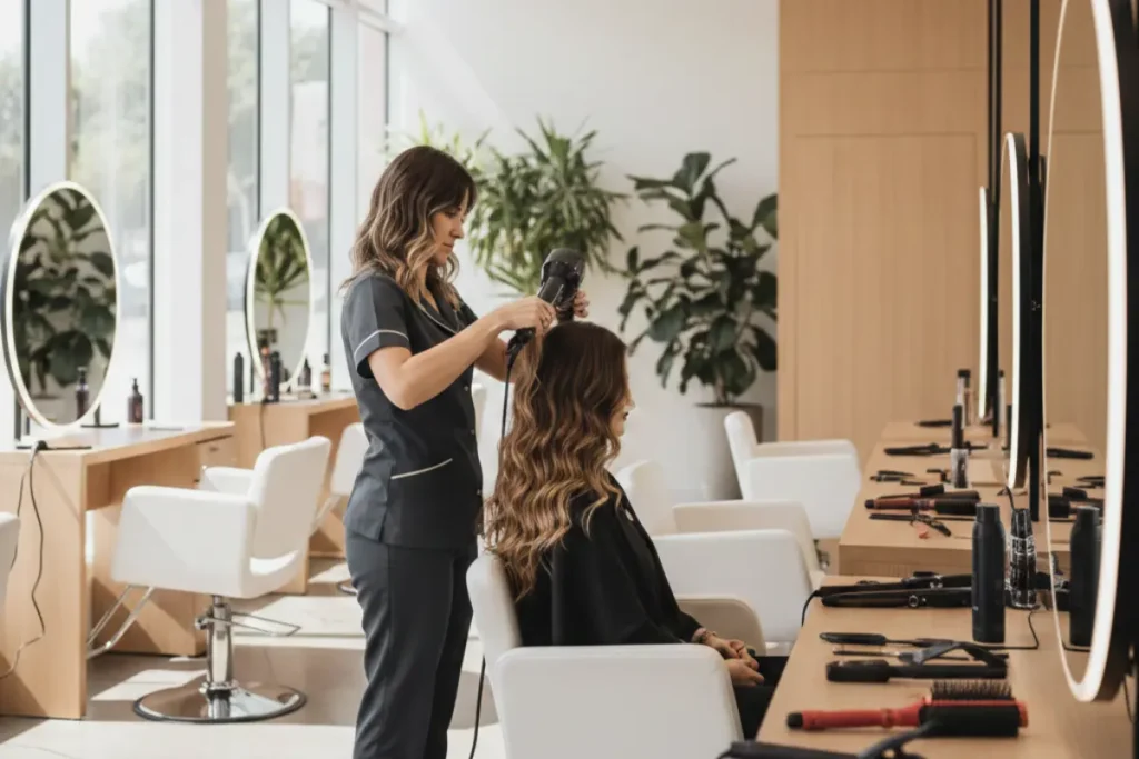 cabeleireira em são carlos realizando atendimento profissional