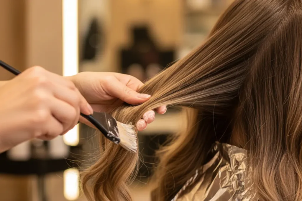 mechas e luzes feitas por cabeleireira em são carlos