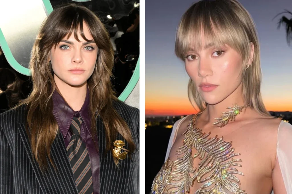 corte wolf cut moderno com estilo urbano e camadas desconectadas